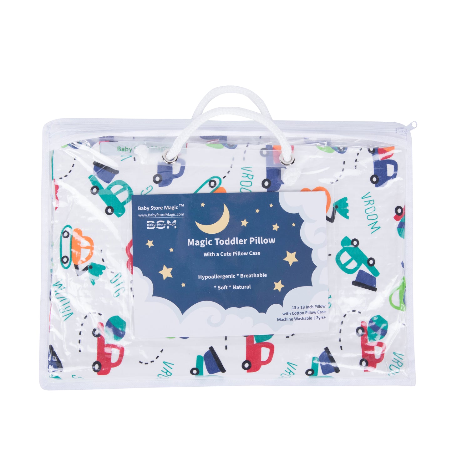 Toddler Pillow - Vroom Magic