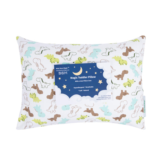Toddler Pillow - Dino Light Magic